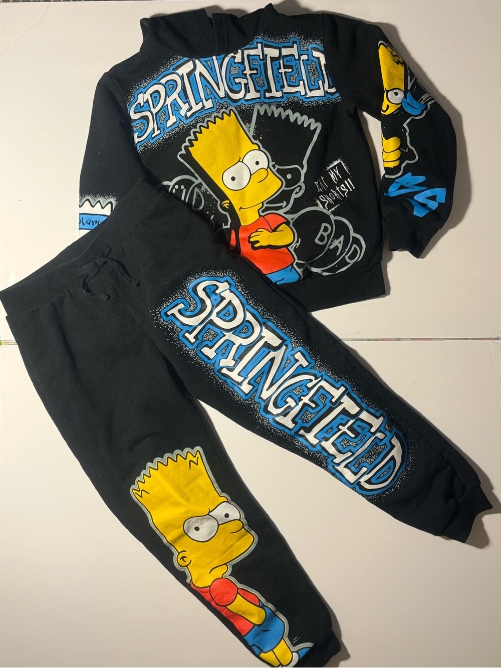 The Simpsons Boys' 2-Piece Joggers Set Outfit Sz 8